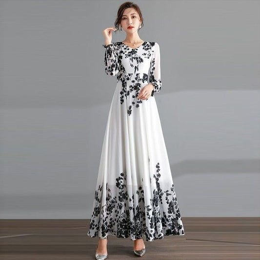 Digital Printed Summer Chiffon Maxi – 1407