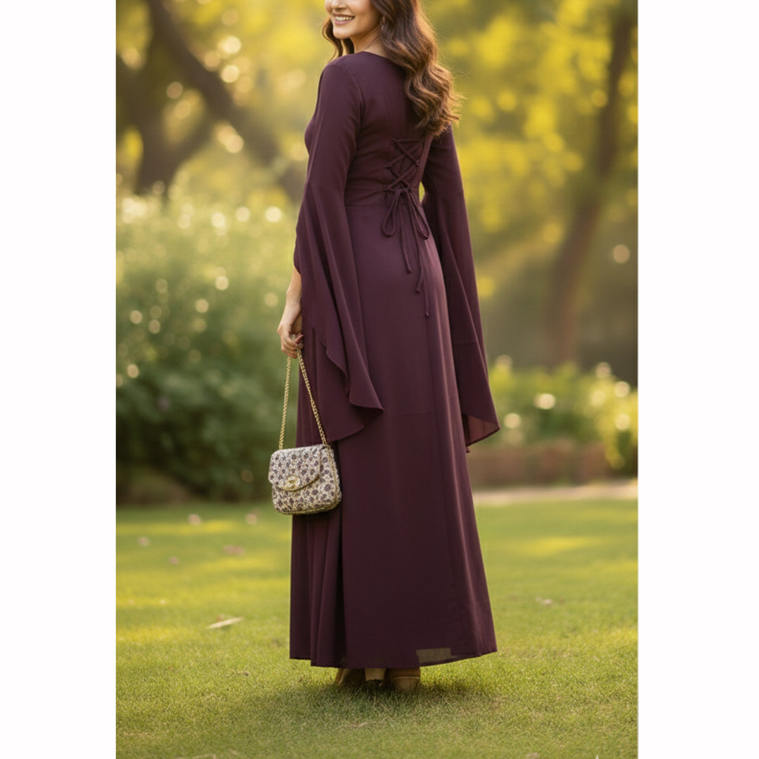 Elegant Flow Plum Grace Maxi AX-130