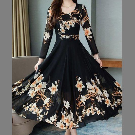 Digital Printed Summer Chiffon Maxi – 1401