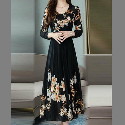 Digital Printed Summer Chiffon Maxi – 1401