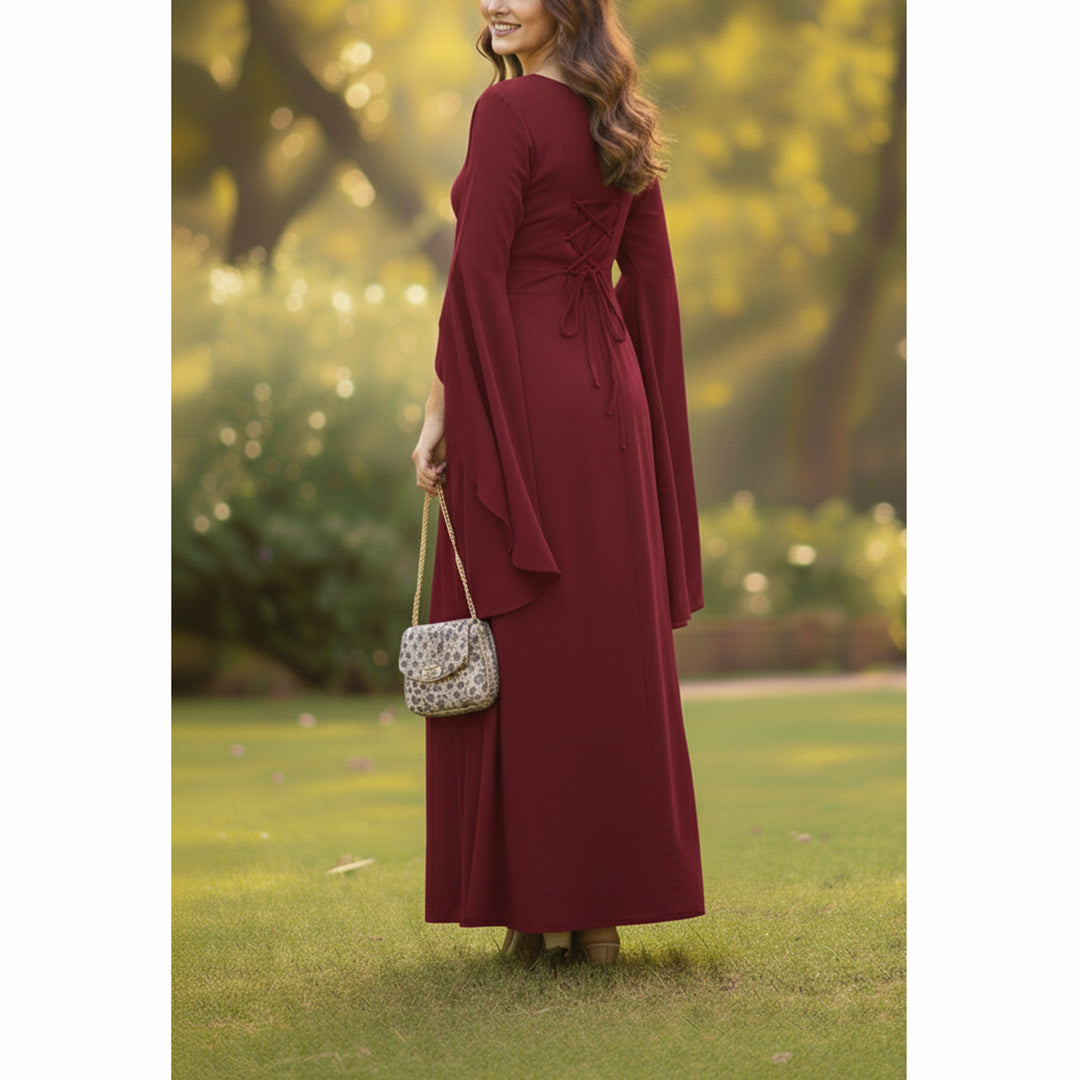 Elegant Flow Plum Grace Maxi AX-130