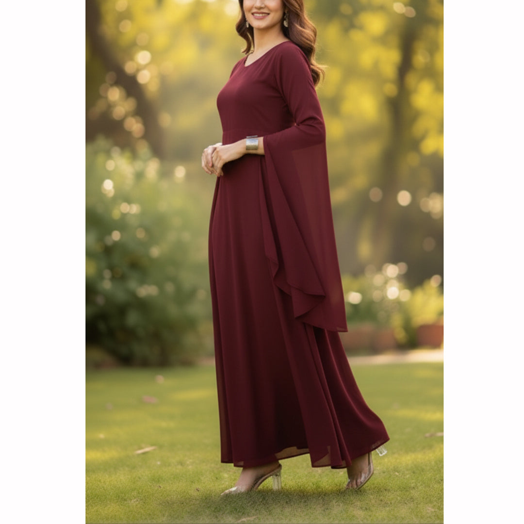 Elegant Flow Plum Grace Maxi AX-130