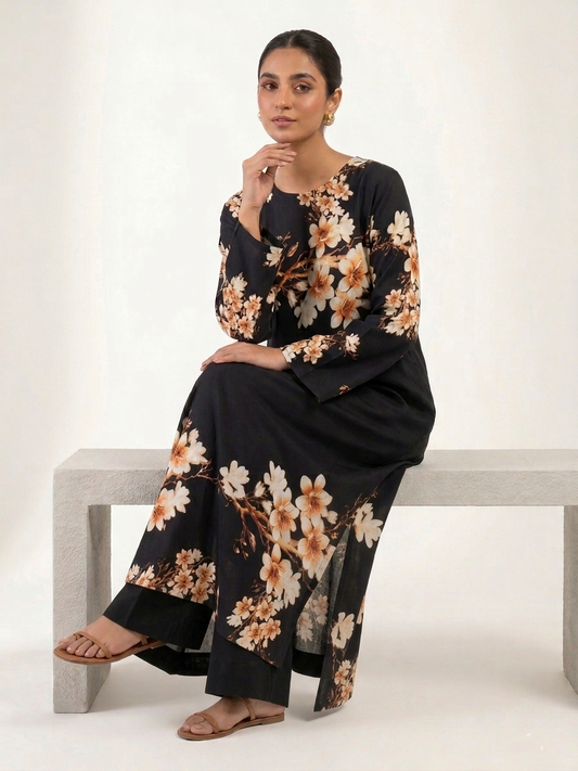 Summer Bloom 2PC Kaftan Set-1501