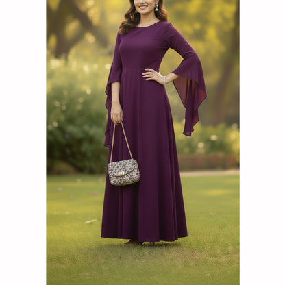 Elegant Flow Plum Grace Maxi AX-130