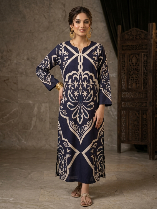 Summer Bloom 2PC Kaftan Set-1503