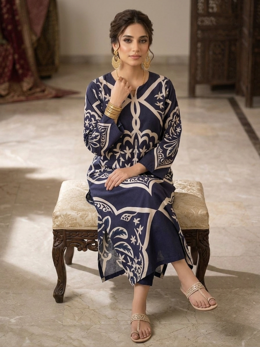 Summer Bloom 2PC Kaftan Set-1503
