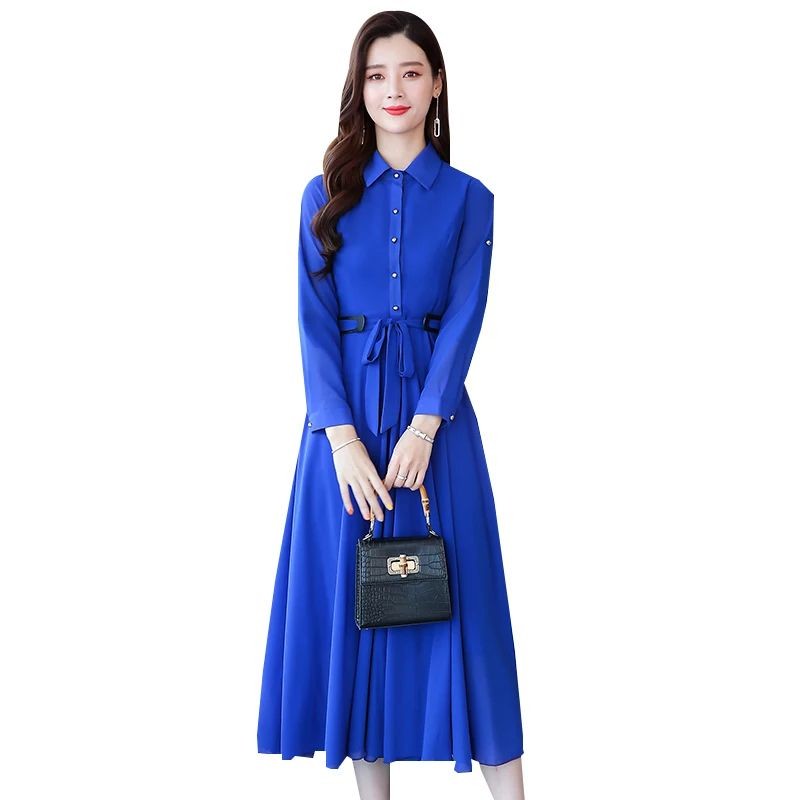 Women's Solid Color Plain Maxi Dress AX-88
