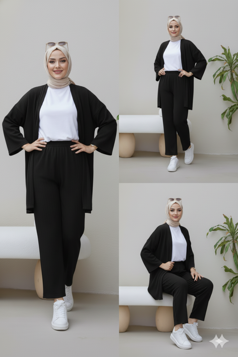 Classy Co-Ord Set for Women – Trouser & Long Shrug