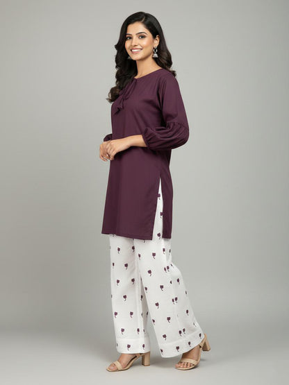 Daily Luxe – Cotton 2PC Embroidered Suit