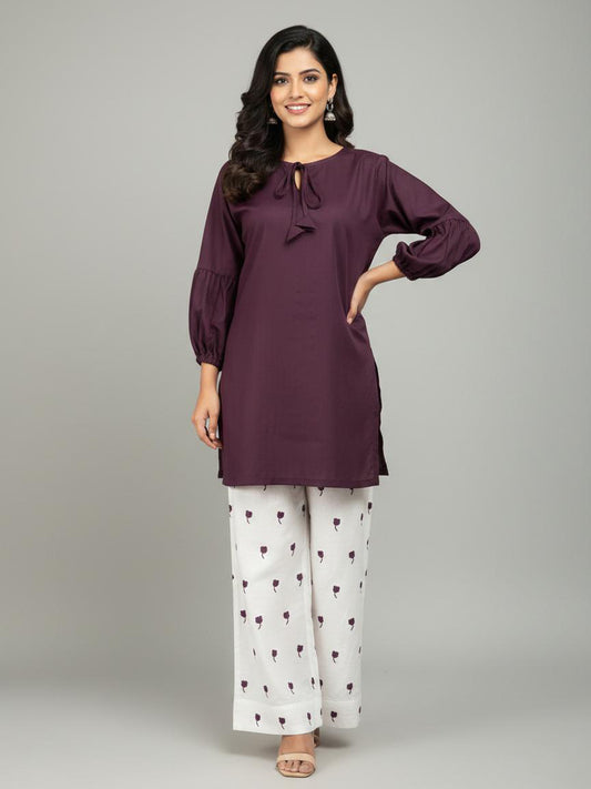 Daily Luxe – Cotton 2PC Embroidered Suit