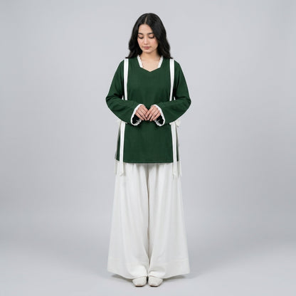 Modern Modest Wool Peach Suit – Korean Imported Fabric