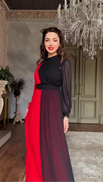Women's Solid Color Plain Maxi Dress AX-201
