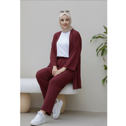 Classy Co-Ord Set for Women – Trouser & Long Shrug