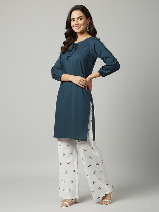 Mate Luxe – Cotton 2PC Embroidered Suit