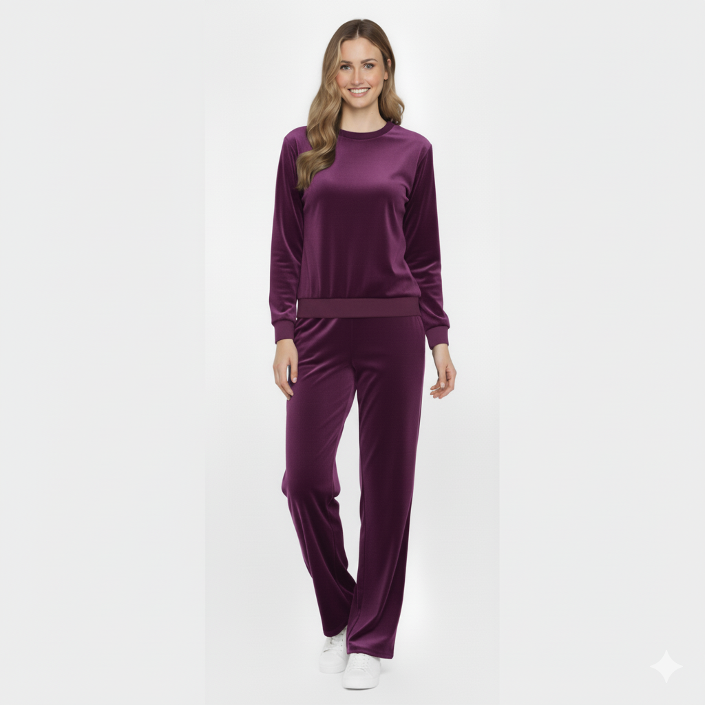 Premium Velvet Tracksuit | Soft, Stylish & Comfortable Loungewear Set