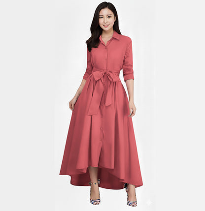 Elegant Tail Frock - T-Pink