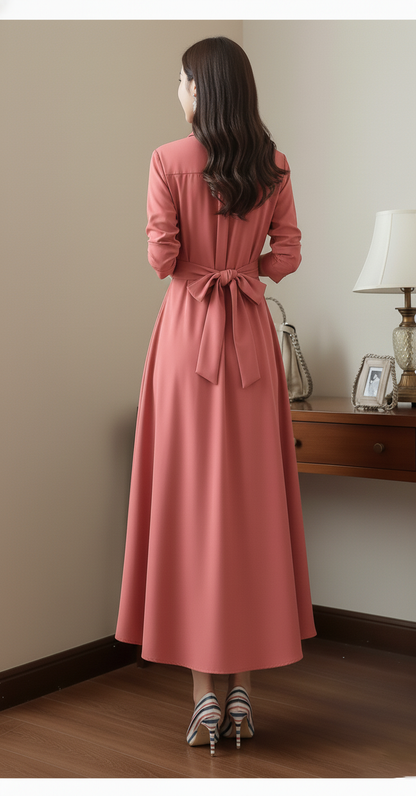 Elegant Tail Frock - T-Pink