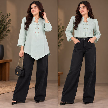 Chic Pastel Tops | Versatile Styling | Elegant Semi-Formal Wear