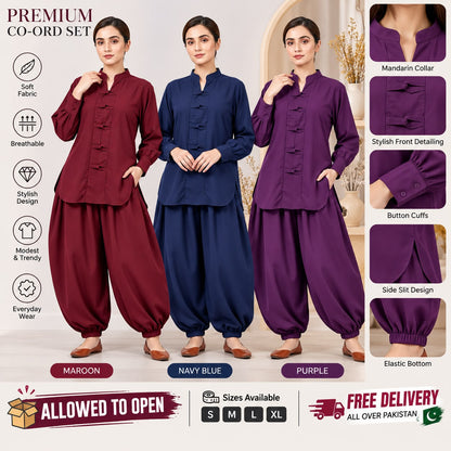 BALLOON PLAZOO SHIRT CO-ORD SET