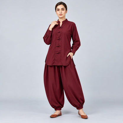 BALLOON PLAZOO SHIRT CO-ORD SET