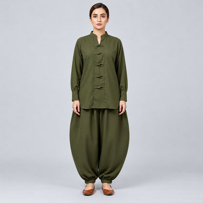 BALLOON PLAZOO SHIRT CO-ORD SET