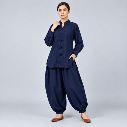 BALLOON PLAZOO SHIRT CO-ORD SET