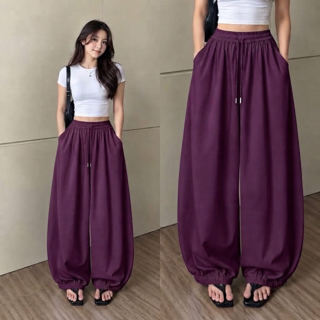 Trending Korean-Inspired Wide-Leg Palazzo Pants