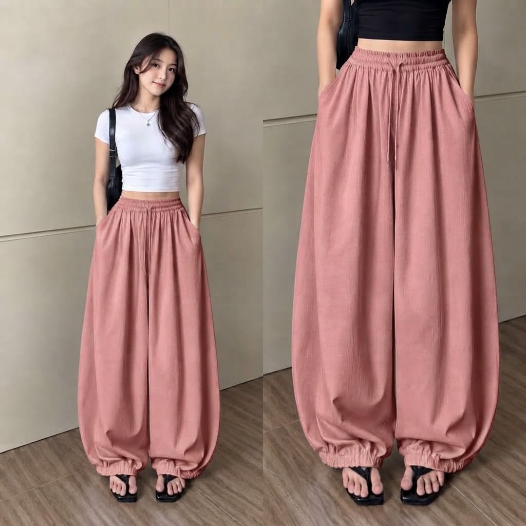Trending Korean-Inspired Wide-Leg Palazzo Pants
