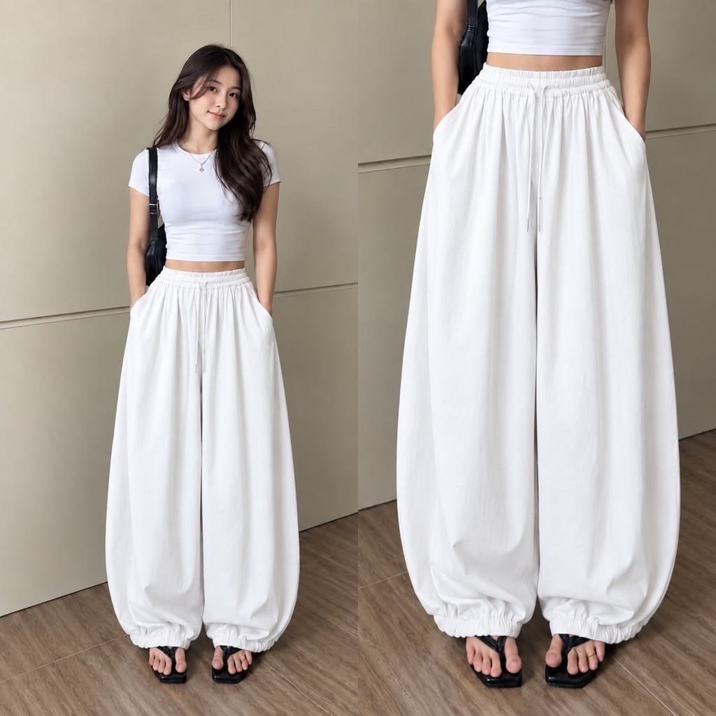 Trending Korean-Inspired Wide-Leg Palazzo Pants