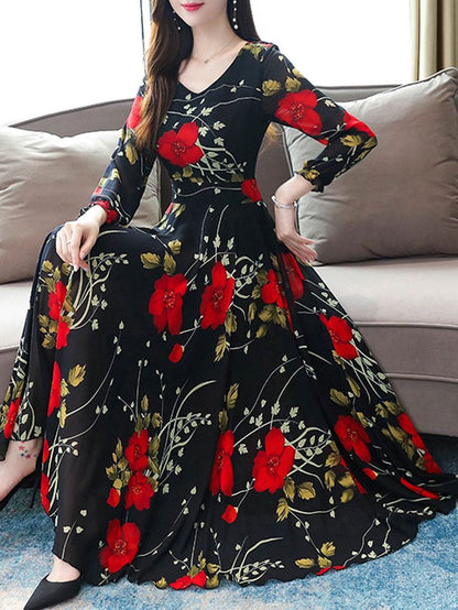 Digital Printed Summer Chiffon Maxi – 1402