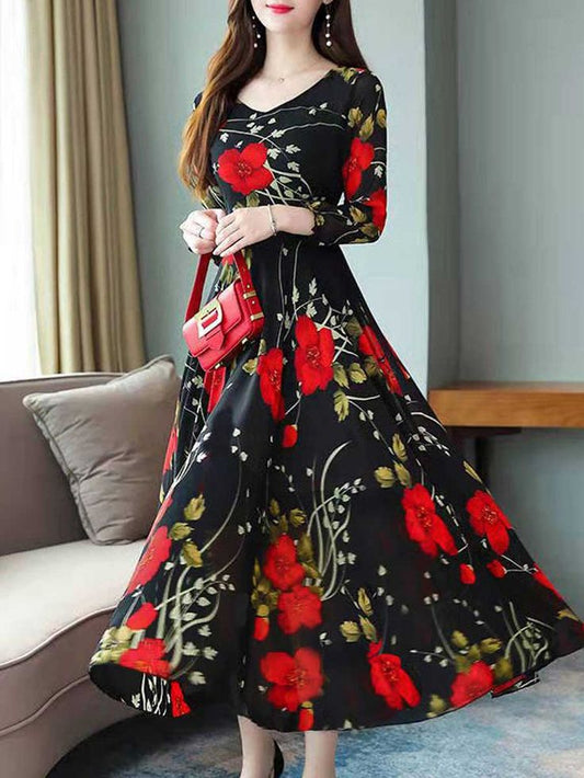 Digital Printed Summer Chiffon Maxi – 1402